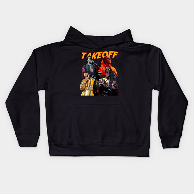 Rhythmic Runway Strut Your Stuff in Takeoffs-Inspired Streetwear Kids Hoodie by WillyPierrot